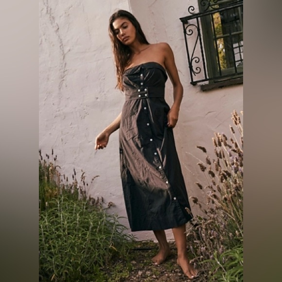 Free People NWOT Redone Shirtdress - Picture 1 of 4